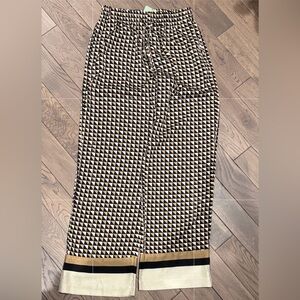 H&M Geometric Black and White Pants